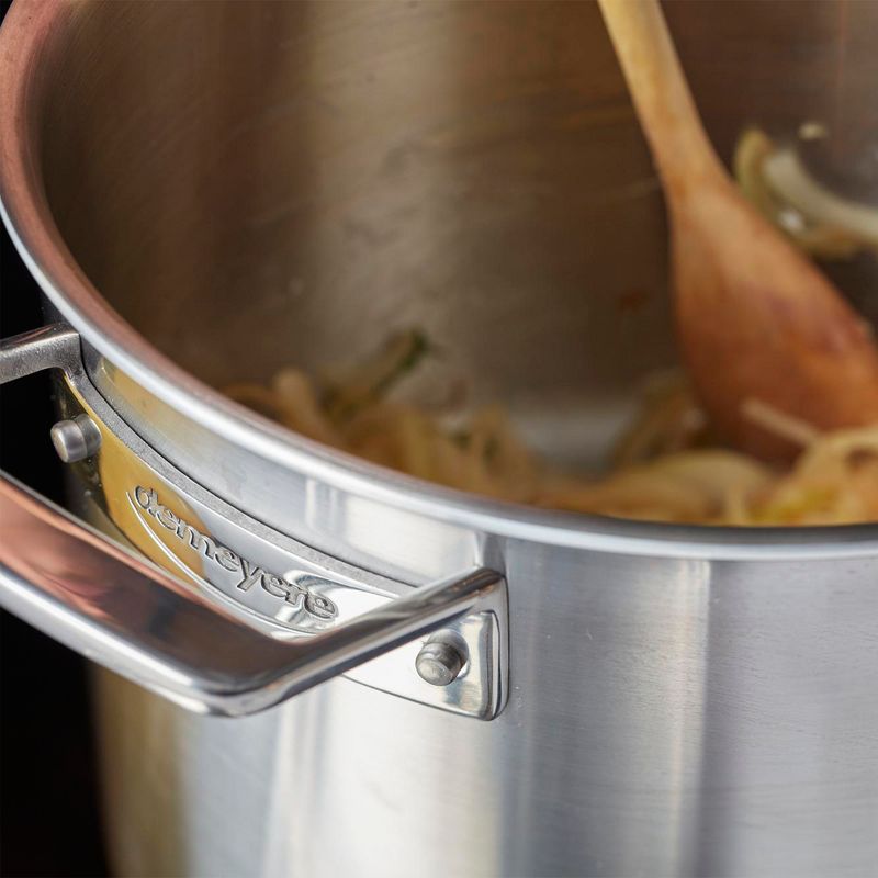Demeyere Essential 5-ply 8-qt Stainless Steel Stock Pot with Lid, 3 of 5