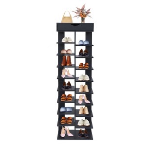 YIYIBYUS Modern 10 Tier Free Standing Vertical Shoe Rack Organizer - 1 of 4