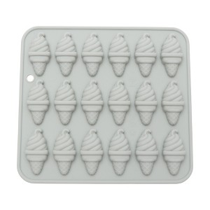 Unique Bargains Chocolate Mould 18-Cavity Ice Cream Cone Candy Mould Hand Wash 5.75"x5.31"x0.51" 1 Pc - 1 of 4