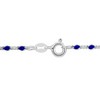 EVERLY JEWELRY | Sterling Silver Blue Enamel Bead Necklace - 18 in - 2 of 4