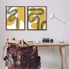 Stupell Industries Wavy Lines Over Shapes 2pc Floating Frame Art Set - 2 of 4