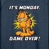 Women's - Garfield - It's Monday Garfield Lightweight French Terry Wide Neck Long Sleeve Shirt - 2 of 4