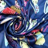Wrapables Large Fashionable Cats Head Wrap Square Scarf 35 x 35 Inches, Midnight Blue - 4 of 4