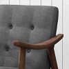 CAVINAS Polyester Accent Chair with Mid-Height Backrest,Mid-Century Modern Upholstered Living Room Chairs,Reading Chairs for Living Room - 4 of 4