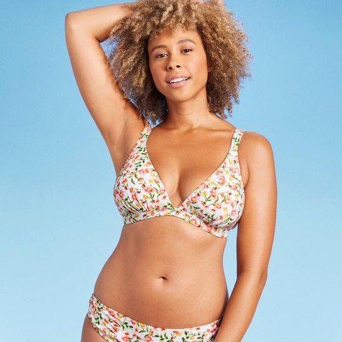 Women's Triangle Bikini Top - Shade u0026 Shore™ Floral Print Xl : Target