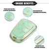 Unique Bargains Compatible 4 Button Car Key Fob Cover for Cadillac Escalade ATS CTS - 3 of 4