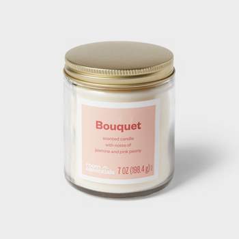 7oz Glass Jar  Bouquet Candle with Lid - Room Essentials™