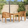 vidaXL Teak Wood Banana Chair - Solid, Comfortable, Weather-Resistant, Low-Maintenance Garden or Patio Furniture, Easy-to-Assemble, Customizable - 2 of 4