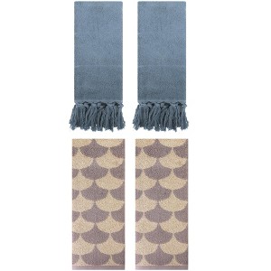REGALWOVEN 4 Pcs Cotton Hand Towel for Bathroom - 1 of 4