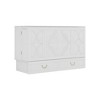 Keloyid Haimyy Solid Wood Frame Queen Murphy Bed Chest with Built-in Charger and Strong Drawer - 3 of 4