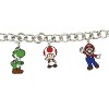 Super Mario Bros 5 Character Charm Chain Link Jewelry Bracelet For Women - 3 of 4