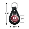 University of Chicago Maroons Logo Black Leather Keychain - 2 of 4