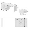 FUFU&GAGA White Kitchen Island With Storage Cabinet - 4 of 4