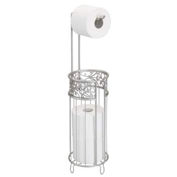 mDesign Decorative Metal Toilet Paper Holder Stand and Dispenser - Chrome -  8.42 X 5.38 - Bed Bath & Beyond - 33907845
