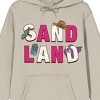 Sand Land Logo Art Adult Natural Long Sleeve Hooded Sweatshirt - 2 of 2