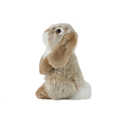 Living Nature Brown Sitting Lop Eared Rabbit Plush Toy