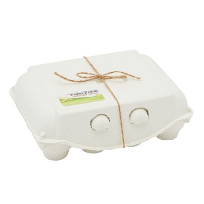 Okuna Outpost 18 Pack Paper Egg Cartons for 1 Dozen Chicken Eggs with Labels and Twine