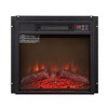 ChicFurnit Indoor Fireplaces 18" Embedded Wall Fireplace Fireplace Heater with Realistic Flames 1400W for Living Room, Black, 21.7"*20.76"*8.21" - 2 of 4