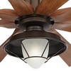 60" Possini Euro Design Defender Industrial Indoor Outdoor Ceiling Fan with LED Light Remote Oil Rubbed Bronze Koa Damp Rated for Patio Exterior Home - 3 of 4