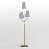Maxax 65" Rattan Floor Lamp for Living Room, 3-Lights Boho Floor Lamp with Rattan Shade, Farmhouse Brass Gold Tree Standing Lamp for Bedroom, Office - 3 of 4