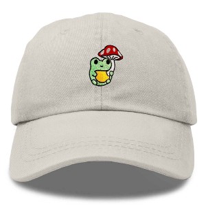 Dalix Mushroom Frog Unicorn Embroidered Cotton Dad Hat Baseball Cap Adjustable Mens Womens - 1 of 4