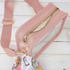 Anna-Kaci Women's Chic Transparent Crossbody & Messenger Bags with Decorative Scarf - 4 of 4