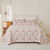 Red Marine Plant Pattern 3-Piece Comforter Set, King Size – Includes 1 Soft Lightweight Comforter and 2 Matching Pillowcases, Coastal Bedding - 4 of 4