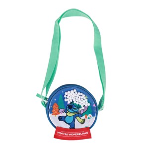 Disney's Stitch Snowglobe Winter Wonderland 5.5" Crossbody Bag - 1 of 4