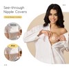 Niidor Transparent Nipple Covers For Women Seamless Silicone Pasties Nipple Covers Reusable 2025 Upgraded Breast Petals - 3 of 4