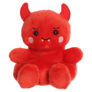 Aurora Mini Damien Devil Palm Pals Spooky Stuffed Animal Red 4.5