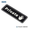Unique Bargains Acrylic Self-Adhesive Office Business Private Door Sign - 3 of 4