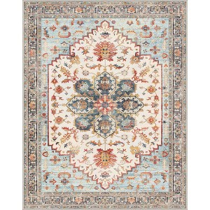 Abynow Medallion Distressed Persian Indoor Area Rug - 1 of 4