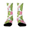 Dsane Floral Watercolor Ornamental Foliage Women Printed Crew Socks Funny Funky Socks Soft Polyester Novelty Gifts for Artists Men - 3 of 4