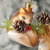 2.75"H & 3"H Sullivans Christmas Iridescent Animal Ornaments Set of 2  Gold - 2 of 2