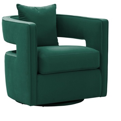 TOV Furniture Kennedy Velvet Swivel Accent Chair