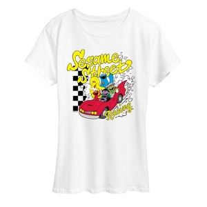 Women's - Sesame Street - SS Racing Short Sleeve Graphic T-Shirt - 1 of 4