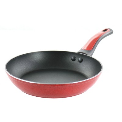 Oster Herscher 9.5 inch Aluminum Frying Pan in Red