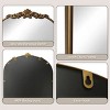 Ornate Baroque Vintage Gold Mirror - Arched Antique Brass Mirror with Full Metal Frame - Perfect for Entryway, Fireplace, Living Room - 2 of 4