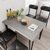 4-Piece Dining Set for Small Spaces, Kitchen Table with 4 Padded Chairs, Compact Dining Room Furniture for Apartments & Cozy Homes - 2 of 4
