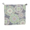 Blazing Needles, 20-inch by 19-inch Patterned Outdoor Chair Cushions (Set of 4) - 2 of 2