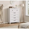 5 Dresser for Bedroom, 41.3" Tall Vertical Drawer Dresser with Storage Freestanding, Wooden Closet Storage Chest for Living Room, Bedroom, Entryway - 3 of 4