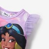 Disney Princess Ariel Cinderella Toddler Girl  Character Print with Ruffled Sleeve Top T-shirts Tee - 4 of 4