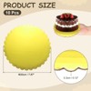 Unique Bargains Disposable Greaseproof Cardboard Scalloped Cake Platters 10 Pcs - 2 of 4