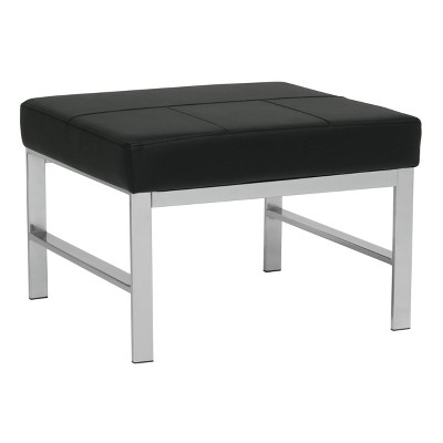studio designs Atlas Mid-Century Modern Square Ottoman Blended