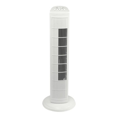 Brentwood Kool Zone White Tower Fan in White