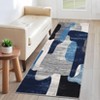 Washable Runner Rug 2x6, Modern Non Slip Abstract Runner  Low Pile Non Shedding Floor Carpet for Laundry Bathroom, Foldable Thin Mat - 4 of 4