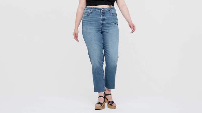 Women's High-Rise 90's Slim Jeans - Universal Thread™, 5 of 18, play video