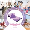 Costway Folding Gymnastics Mat 8' x 4' x 2'' PU Leather Tumbling Exercise Mat Yoga Gym Light Pink+Black/Blue+Black/Pink+Purple/Pink+Black/Pink+Blue/Pink - 4 of 4