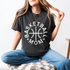 Simply Sage Market Basketball Mom Distressed Garment Dyed Tee - 2XL - Pepper - 2 of 4