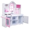 Costway Kids Wood Kitchen Toy Cooking Pretend Play Set Toddler Wooden Playset - 3 of 4